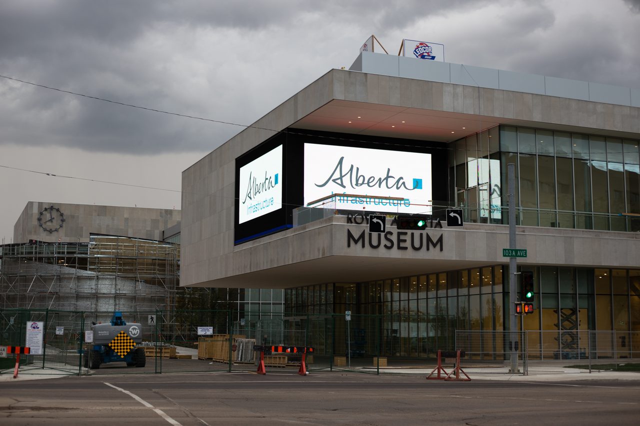 The modern downtown building of the Royal Alberta Museum in Edmonton