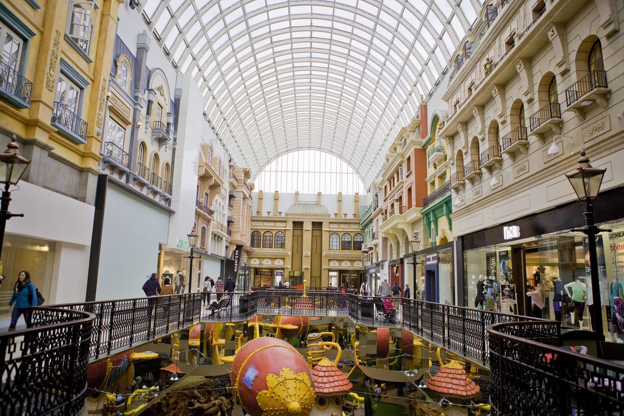 West Edmonton Mall exterior, North America's largest shopping and entertainment centre