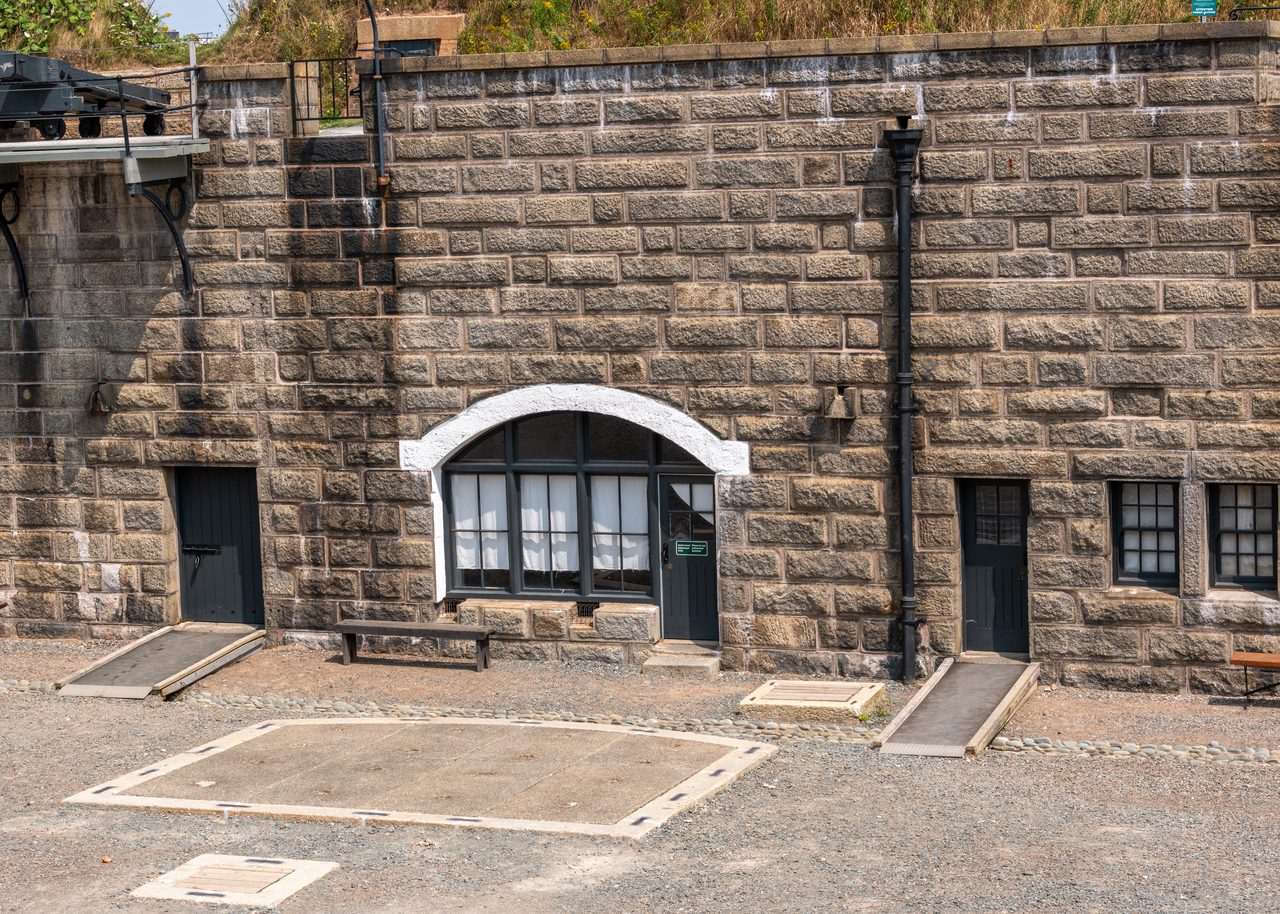 The star-shaped stone fortress of Halifax Citadel on Citadel Hill overlooking the city
