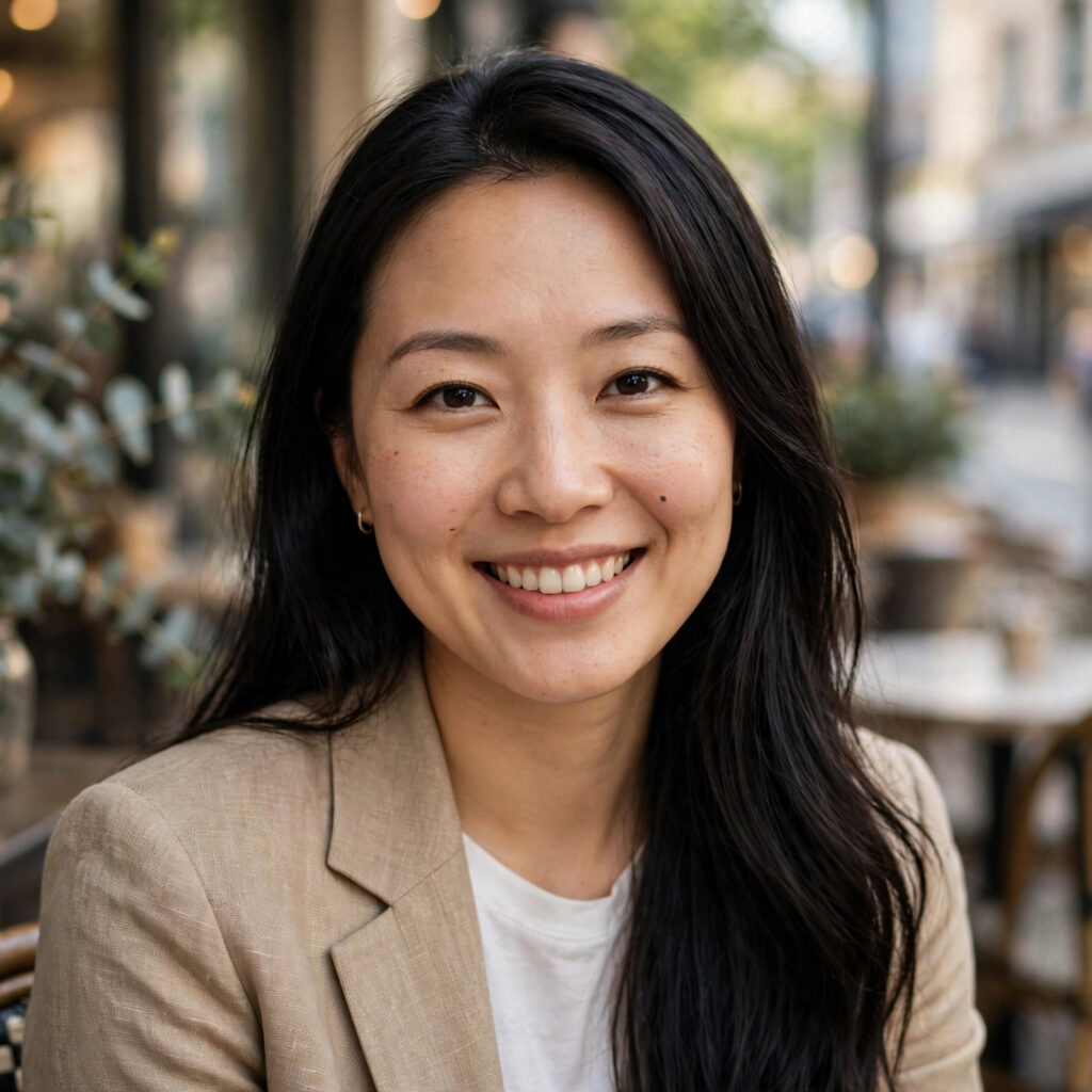 Portrait of travel writer Emily Chen