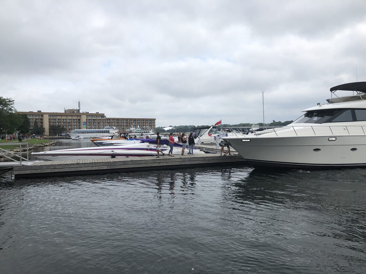 Kingston Ontario waterfront with historic buildings along the Lake Ontario shoreline