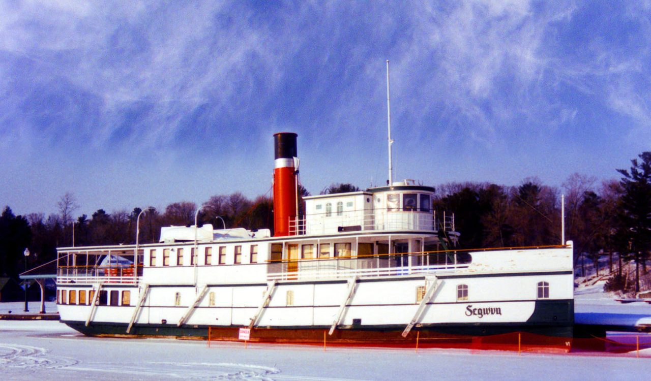 The historic RMS Segwun steamship at the Gravenhurst wharf in Muskoka