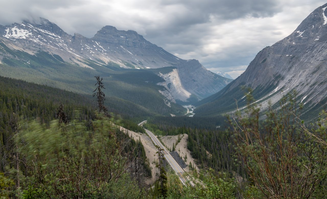 Mountain highway through the Rockies, the stretch where a working data plan matters most