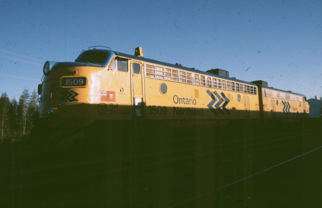 Ontario Northland's Polar Bear Express train on the northern route to Moosonee