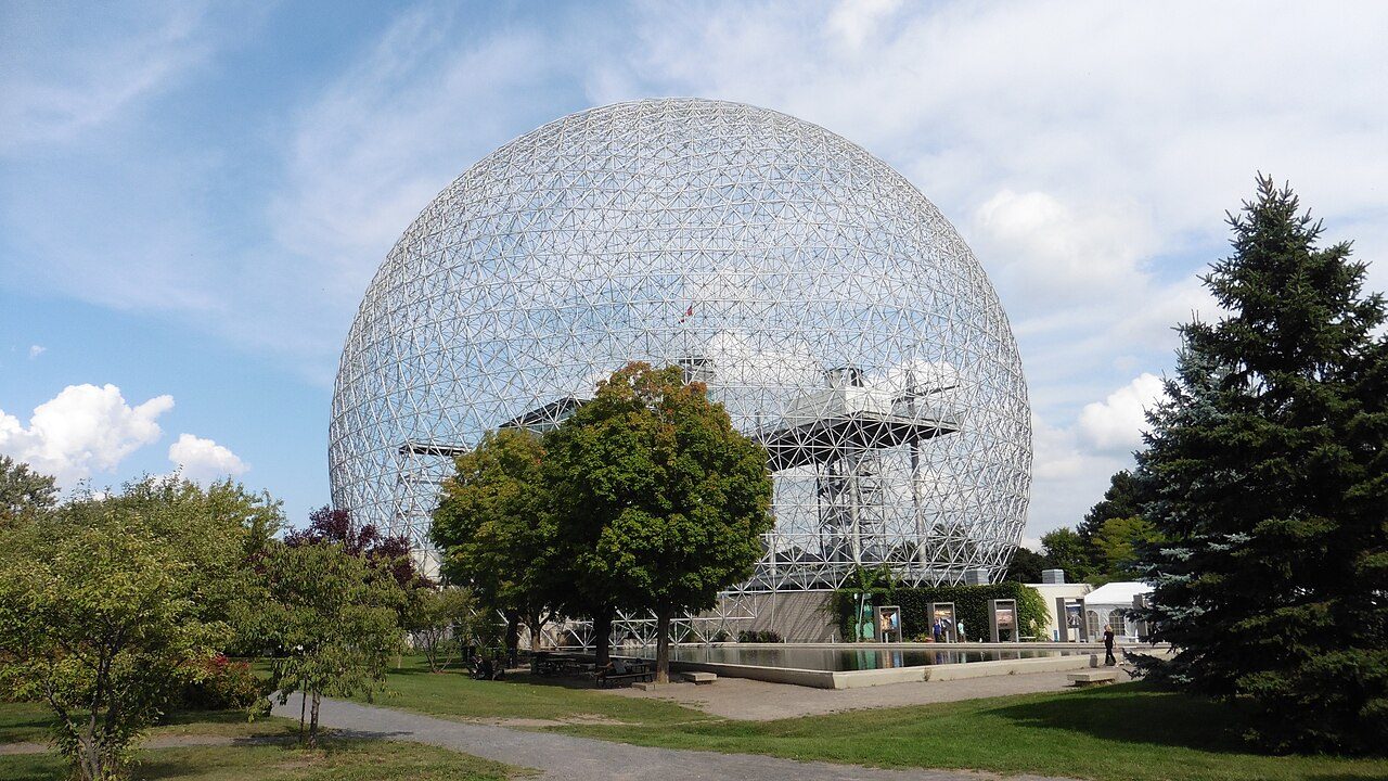 The Biosphere geodesic dome at Parc Jean-Drapeau on Île Sainte-Hélène, Montreal