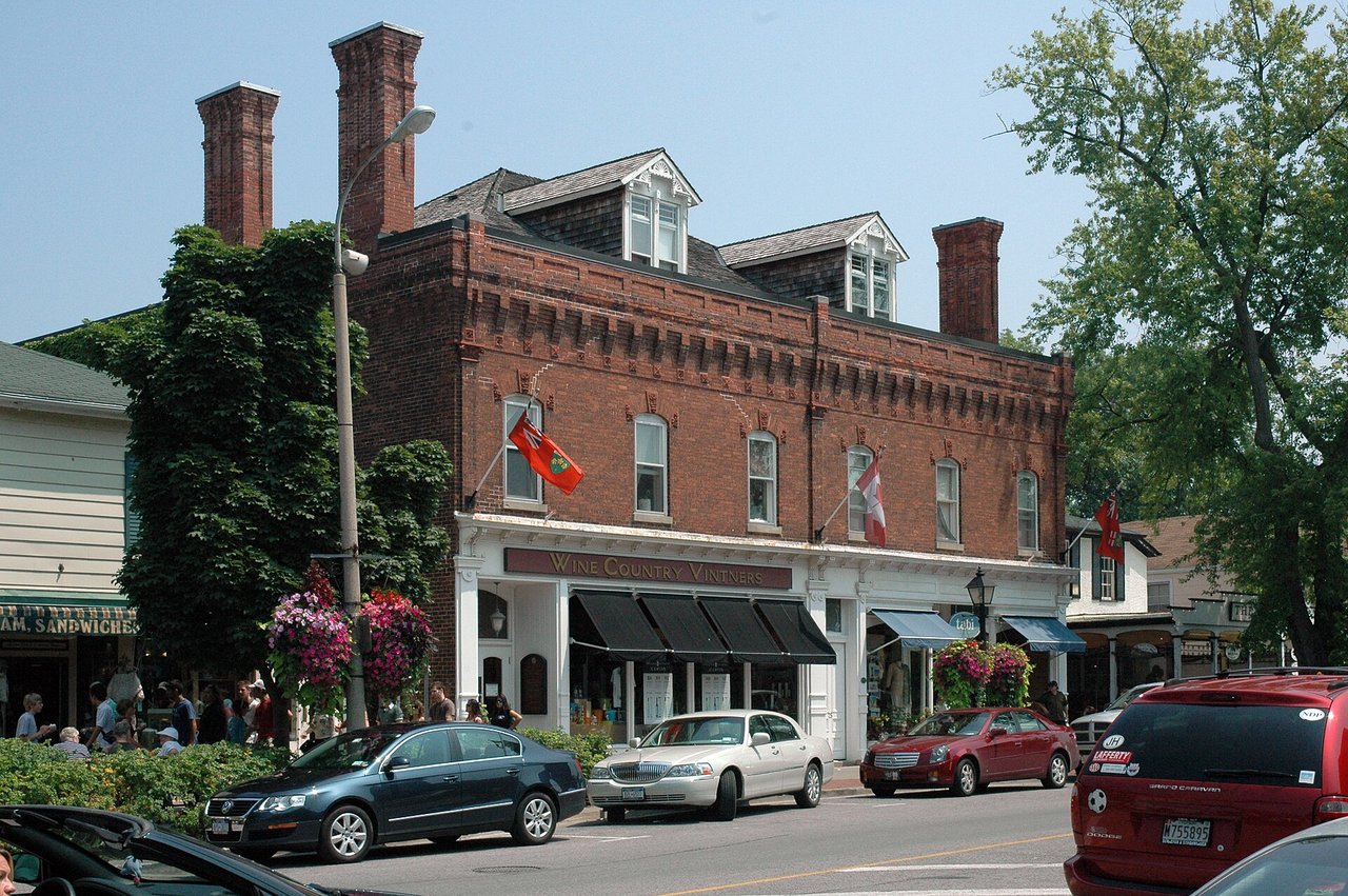 Historic storefronts on Queen Street in Niagara-on-the-Lake, Ontario
